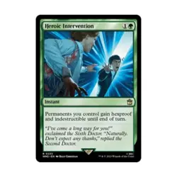 WOTC Universes Beyond: Doctor Who Heroic Intervention (R) (Foil) NM - Image 1