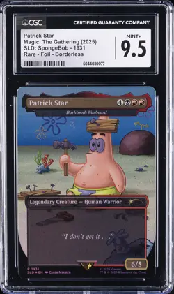 2025 MAGIC: THE GATHERING SLD: SPONGEBOB - 1931 PATRICK STAR CGC 9.5 - Image 1