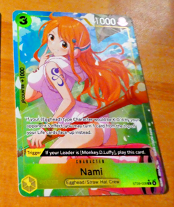 ONE PIECE ENGLISH CARD HOLO GAME CARTE NAMI ST29-008 ALT EN NM - Image 1