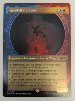 Gandalf the Grey Foil (Showcase) Lord of the Rings - MTG RARE - Image 1
