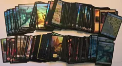 Magic the Gathering Huge lot of Foil and Non Foil Full Art Basic Lands!! - Image 1