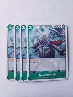 4x Playset One Piece Card Game English Paramount War Nekomamushi OP02-038 NM - Image 1