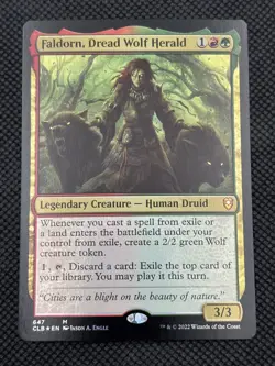 Faldorn, Dread Wolf Herald 647 Foil Commander Legends: Battle for Baldur's Gate - Image 1