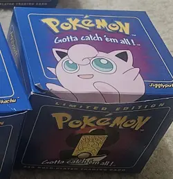 Jigglypuff Pokemon 23K Gold Plated Trading Card 1999 BK Limited Edition Blue - Image 1