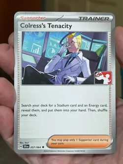 POKEMON COLRESS'S TENACITY 057/064 PRIZE PACK PROMO SHROUDED FABLE NM CARD - Image 1