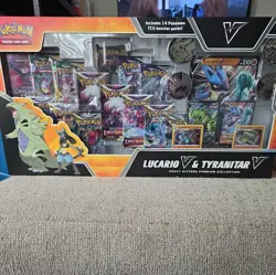🔥 Pokemon Heavy Hitters Premium Collection Sealed Box Lucario V & Tyrantirar V - Image 1