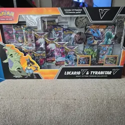 🔥 Pokemon Heavy Hitters Premium Collection Sealed Box Lucario V & Tyrantirar V - Image 2