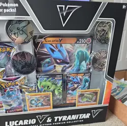 🔥 Pokemon Heavy Hitters Premium Collection Sealed Box Lucario V & Tyrantirar V - Image 5