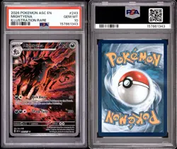 PSA 10 Mightyena IR 243/217 Ascended Heroes Illustration Rare Pokemon - Image 3