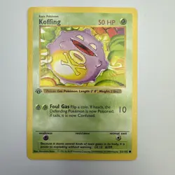 Koffing - 1st Edition Shadowless - 51/102 Base Set - Pokemon TCG - 1999 - Image 3