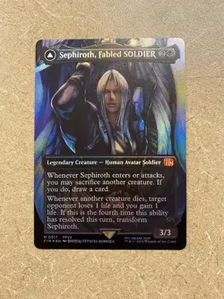 Sephiroth, Fabled SOLDIER 0317 Borderless Final Fantasy Foil Mint - Image 1