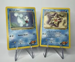 Pokemon TCG Misty’s Seel 88/132 & Staryu 90/132 - Image 1