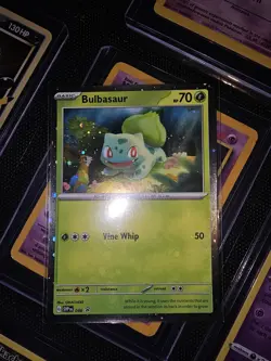 Pokemon Black Star Promo BSP SVP046 Bulbasaur Cosmos Holo Card - Image 2