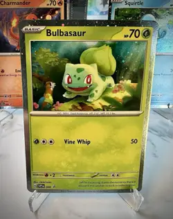 Bulbasaur SVP046 151 Cosmos Holo Black Star Promo Pokemon Card - Image 1
