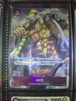One Piece Card Game TCG Romance Dawn OP01-102 Jack Rare Alternate Art NM - Image 1