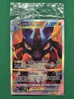 Pokemon TCG Lucario VSTAR Promo Crown Zenith SWSH291 Sealed Card - Image 1