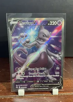 Pokemon TCG Mewtwo V SWSH229 Sword & Shield Promo Holo Single Card - Image 1