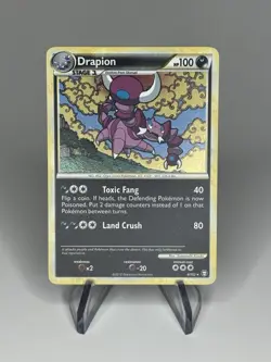 Pokemon TCG Drapion Triumphant 4/102 Holo Rare Card w/ SWIRL 💫 NM/MNT - Image 1