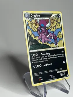 Pokemon TCG Drapion Triumphant 4/102 Holo Rare Card w/ SWIRL 💫 NM/MNT - Image 2