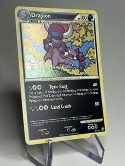 Pokemon TCG Drapion Triumphant 4/102 Holo Rare Card w/ SWIRL 💫 NM/MNT - Image 5