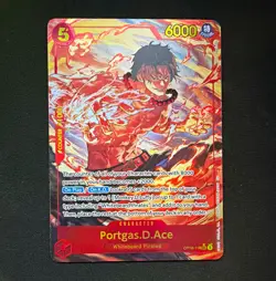 Bandai One Piece Card Game - Portgas D Ace OP16-118 Secret Rare Special EN 6000 - Image 1