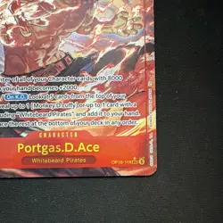 Bandai One Piece Card Game - Portgas D Ace OP16-118 Secret Rare Special EN 6000 - Image 3