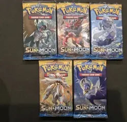 Pokemon TCG Sun & Moon Booster packs 10 cards English multiple packs - Image 2