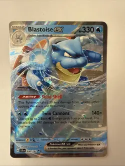 Blastoise EX 030/142 Double Rare 2024 Pokemon Stellar Crown Card NM - Image 1
