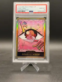 Pudding Gold DON!! Card PSA 10 GEM MINT One Piece PRB02 Japanese 2025 Sanji - Image 1