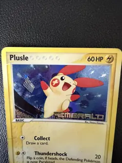 Pokemon Card - Plusle Emerald 39/106 Reverse Holo Uncommon Stamped - Image 3