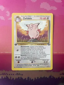 Pokemon Card Clefable Jungle 1st Edition Rare 17/64 Near Mint - Image 1