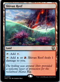 Magic the Gathering Shivan Reef Modern Horizons 3 Commander MTG Free Shipping! - Image 1