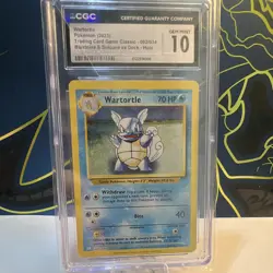 The Pokemon Company Pokemon TCG Wartortle 002/034 TCG Classic Holo CGC 10 70 HP - Image 1