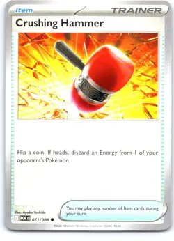 Crushing Hammer 071/088 Common Perfect Order Pokemon Near Mint - Image 1