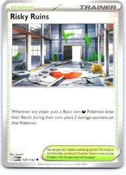 Risky Ruins 127/132 Uncommon Mega Evolution Pokemon Near Mint - Image 1
