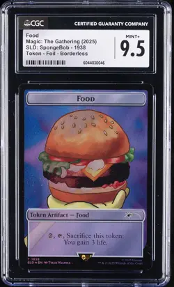 2025 MAGIC: THE GATHERING SLD: SPONGEBOB - 1938 FOOD CGC 9.5 - Image 1