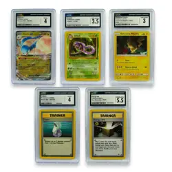 Pokemon Slab Lot 5 Altaria, Arbok, Pikachu, Potion, Energy Ark CGC Graded Slabs - Image 1