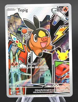 Tepig 050 Promo ME: Mega Evolution Promo Pokemon Holo Near Mint - Image 1