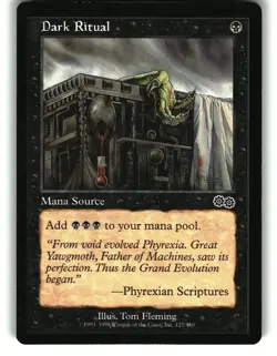 Magic the Gathering - Urza's Saga Dark Ritual 127 Common 1998 - Image 1