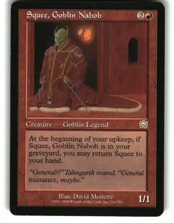 Magic the Gathering - Mercadian Masques Squee, Goblin Nabob 214 Rare 1999 - Image 1