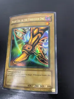 Right Leg of the Forbidden One LOB-120 1st Edition Wavy (MP/DMGD - Please read) - Image 4