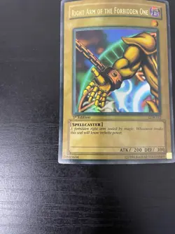 Faded & Wavy Right Leg of the Forbidden One LOB-120 1st Edition (HP/DMGD) - Image 3