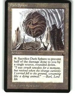 Magic the Gathering - The Dark Dark Sphere Uncommon 1994 - Image 1