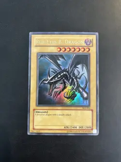 Yu-Gi-Oh! SDJ-001 Red-Eyes B. Dragon (Unlimited Edition) Ultra Rare, LIGHT PLAY - Image 1