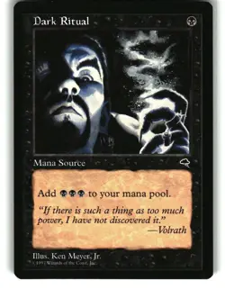 Magic the Gathering - Tempest Dark Ritual 118 Common 1997 - Image 1
