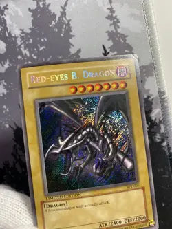 Yu-Gi-Oh Red-Eyes B. Dragon Secret Rare 2002 Collectors Tin BPT-005 LimitedEd LP - Image 2