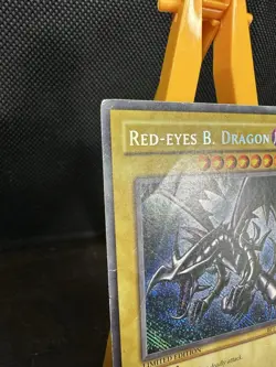 Konami Red-Eyes B. Dragon BPT-005 Secret Rare Limited Edition 2002 Tin HP - Image 2
