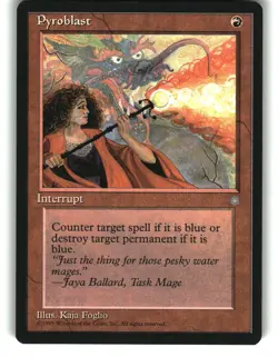 Magic The Gathering - Ice Age Pyroblast 213 Common 1995 - Image 1