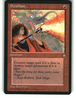 Magic The Gathering - Ice Age Pyroblast 213 Common 1995 - Image 1
