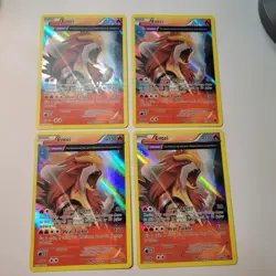4 x Entei Pokemon Holo Rare XY - Ancient Origins Cards 15/98 Playset - Image 1